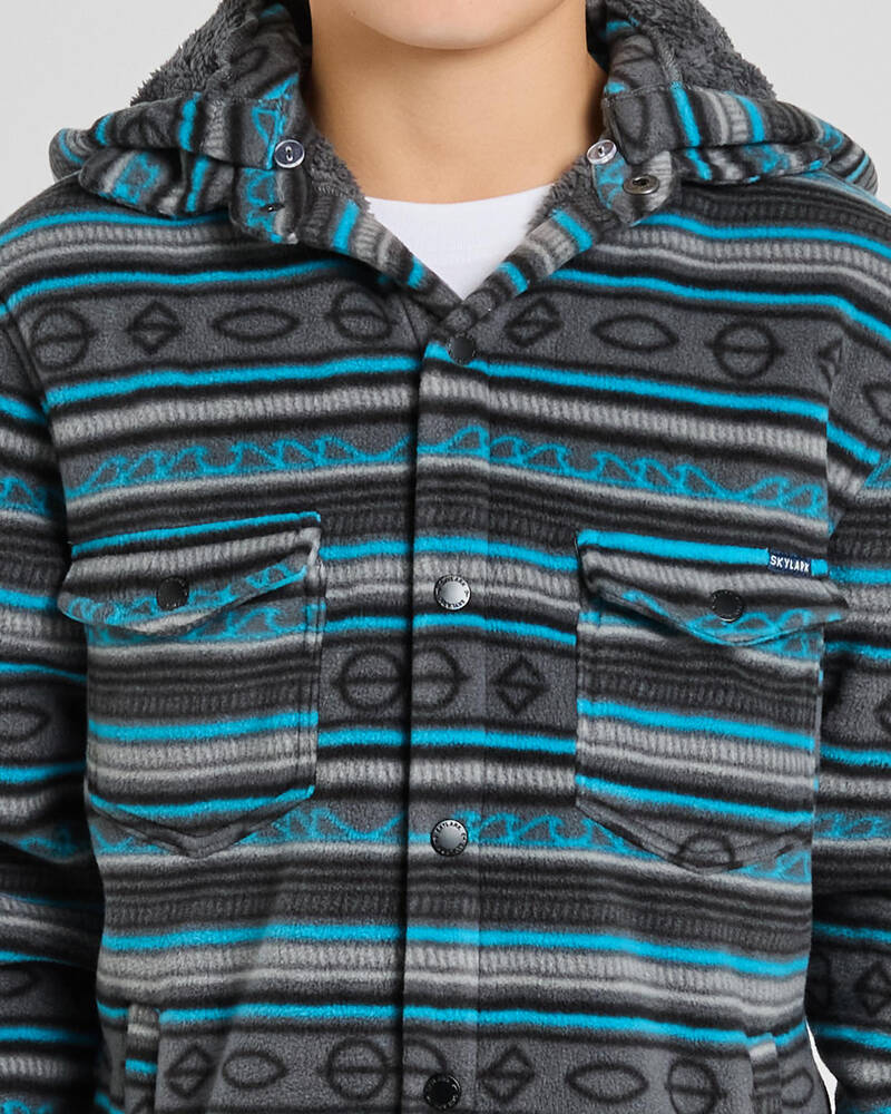 Skylark Boys' Contrary Hooded Long Sleeve Shirt for Mens