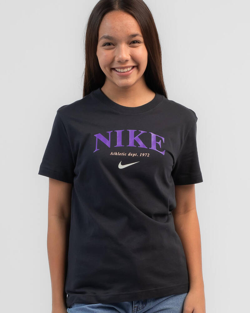 Nike Girls' Trend BF TShirt In Off Noir FREE* Shipping & Easy