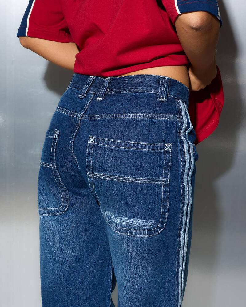Rusty Flip Mommy DIY Low Rise Denim Jeans for Womens