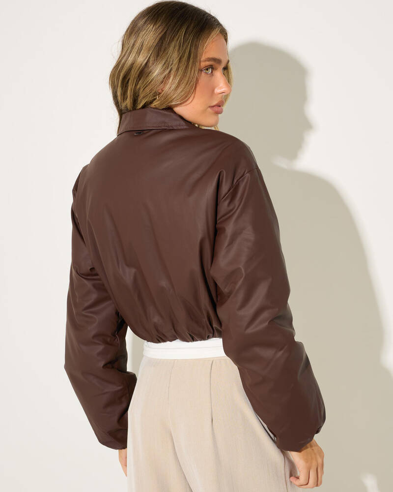 Ava And Ever Sassy Faux Leather Jacket for Womens