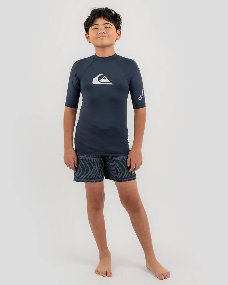 Quiksilver Boys' All Time Short Sleeve Rash Vest for Mens