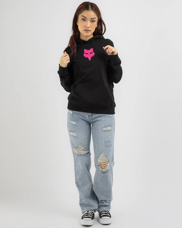 Fox Fox Head Fleece Pullover Hoodie for Womens
