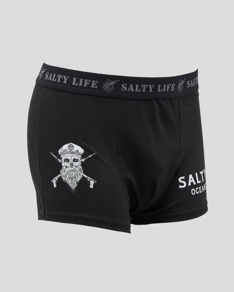 Salty Life Black Beard Boxers for Mens