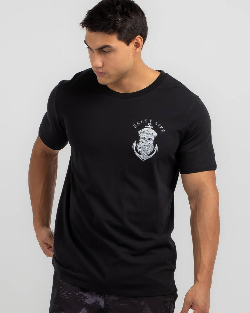 Salty Life Anchors T-Shirt for Mens