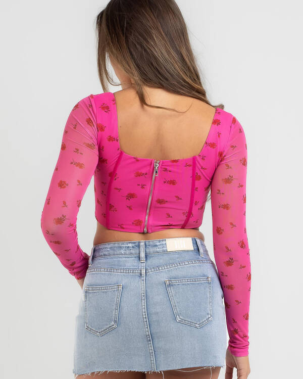 Alive Girl Jessie's Girl Mesh Corset Top for Womens