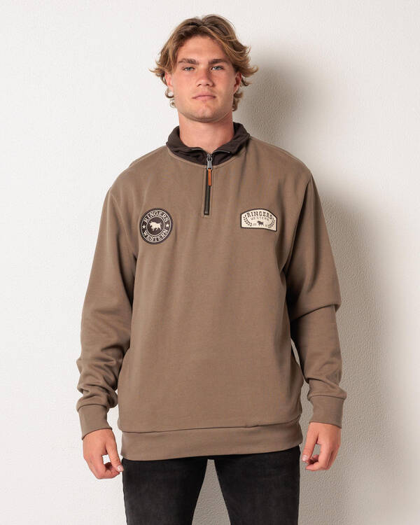 Ringers Western Lachlan 1/4 Zip Sweatshirt for Mens