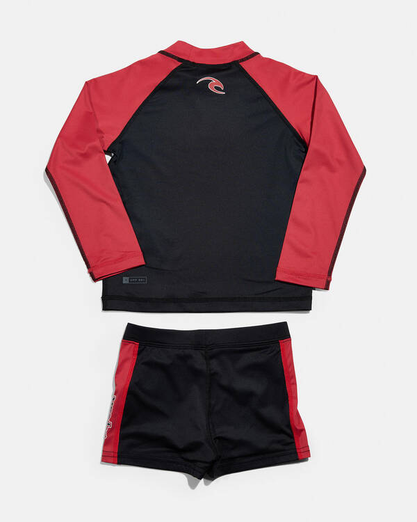 Rip Curl Toddlers' Paddle Out Set 2 Piece Rash Vest Set for Mens