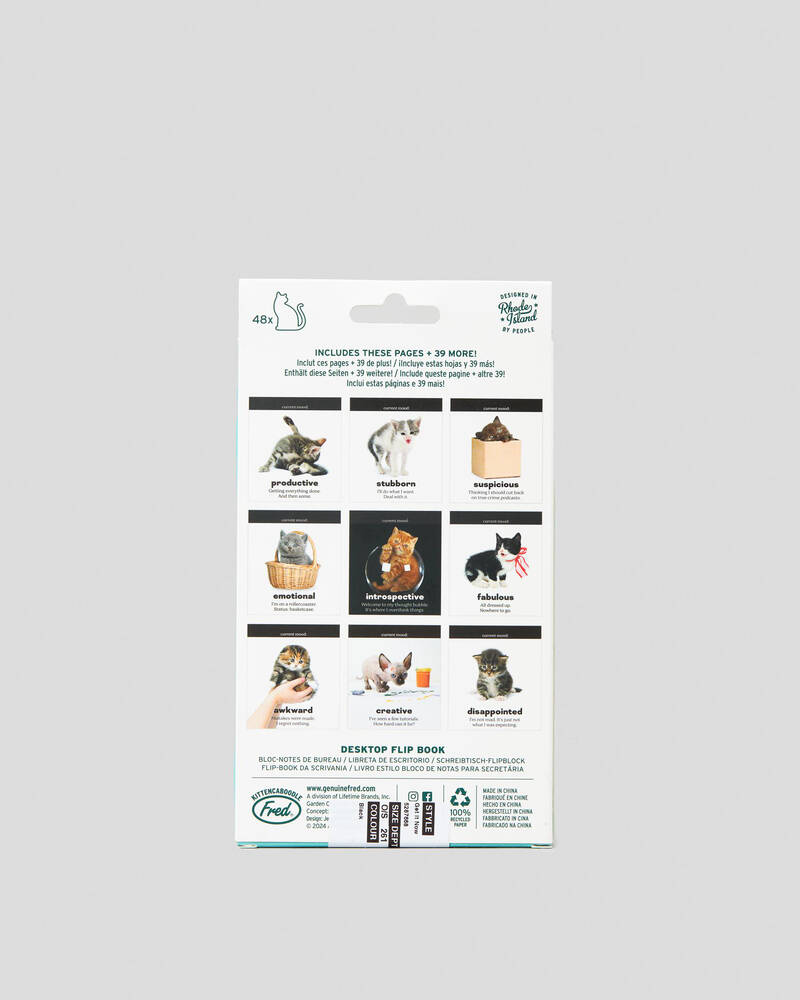 Get It Now Daily Catitudes Desktop Flip Book for Unisex