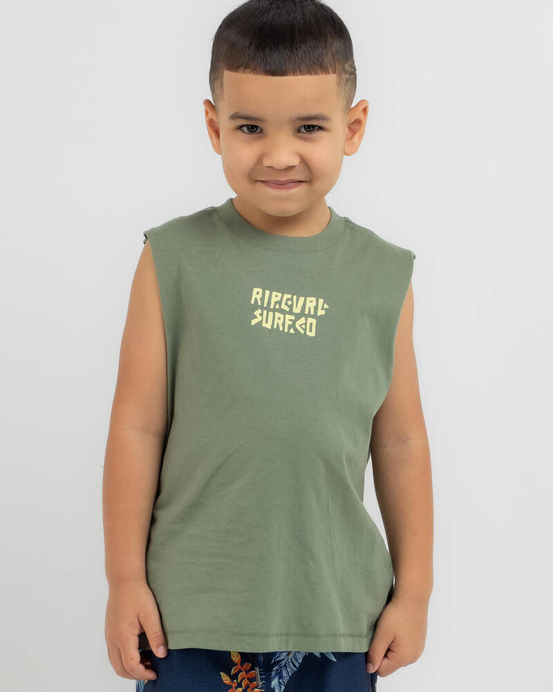 Rip Curl Toddlers' Micro Waves Palm Muscle Tank for Mens