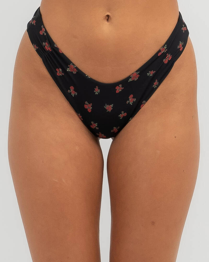 Kaiami Black Dahlia Bikini Bottom for Womens