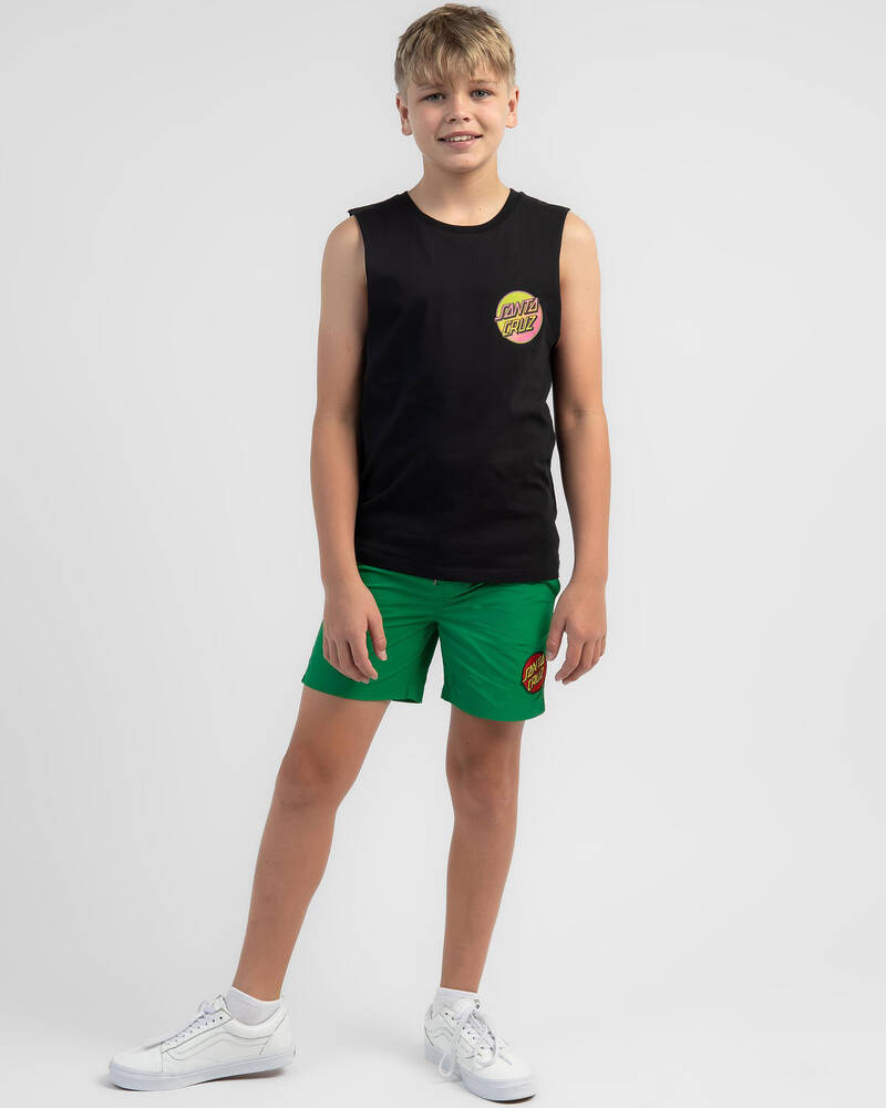 Santa Cruz Boys' Contra Dot Pop Muscle Tank for Mens