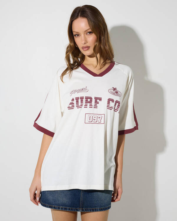 Surf Co Oversized V-Neck Tee