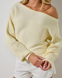 Ava And Ever Ophelia Off Shoulder Knit Jumper for Womens image number null