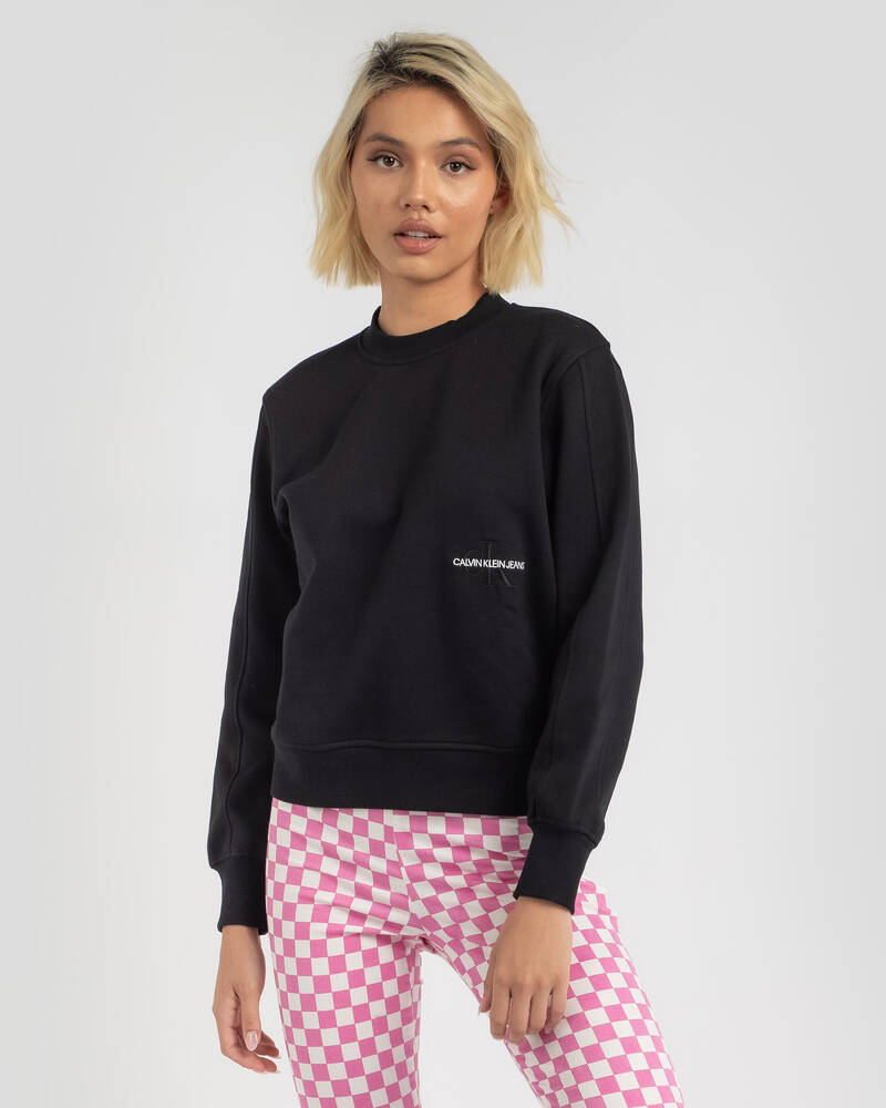 Calvin Klein Off Placed Monogram Sweatshirt for Womens
