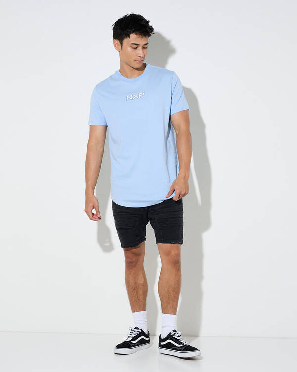 Nena & Pasadena Buzz Dual Curved T-Shirt for Mens