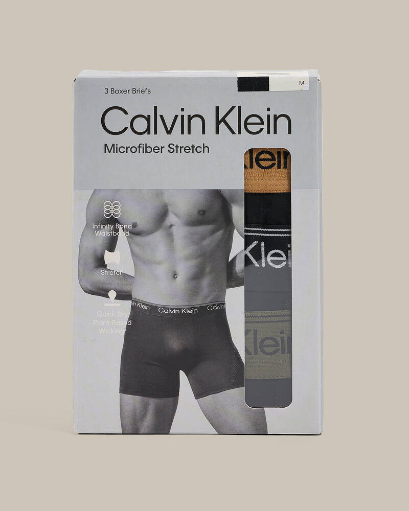 Calvin Klein Microfiber Stretch Boxer Brief 3 Pack for Mens