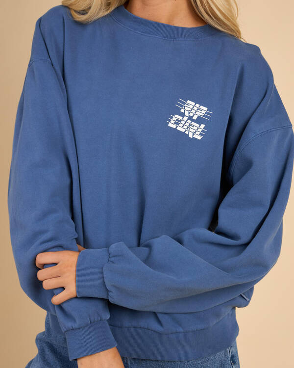 Rip Curl Sports Dept Drop Shoulder Crewneck Sweatshirt for Womens