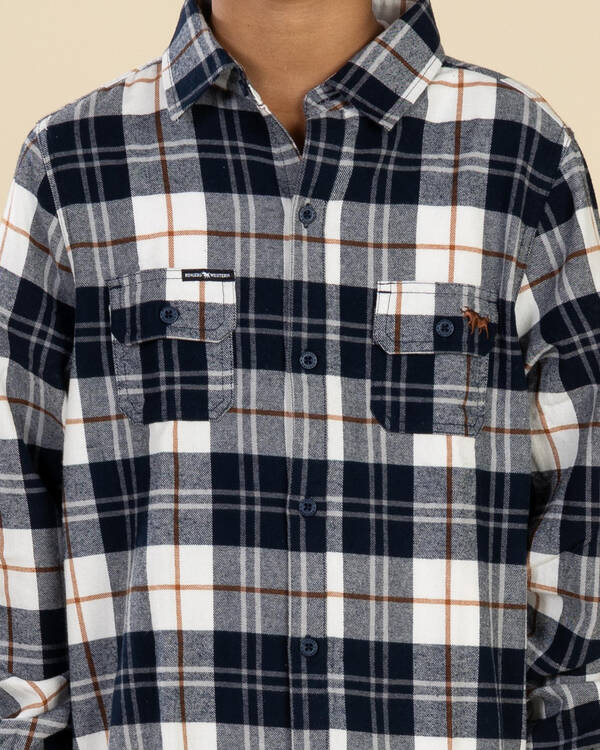 Ringers Western Boys' Rory Long Sleeve Flannel Shirt for Mens