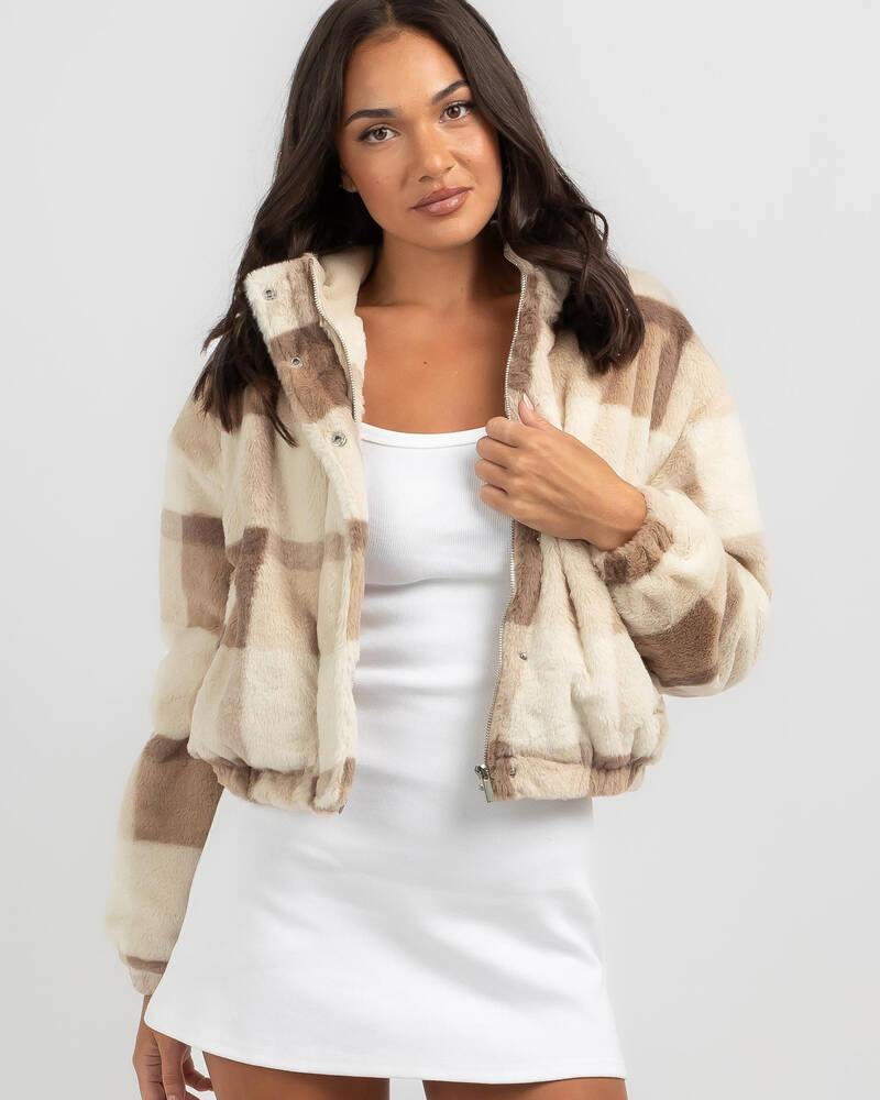 Ava And Ever Nevada Faux Fur Jacket for Womens