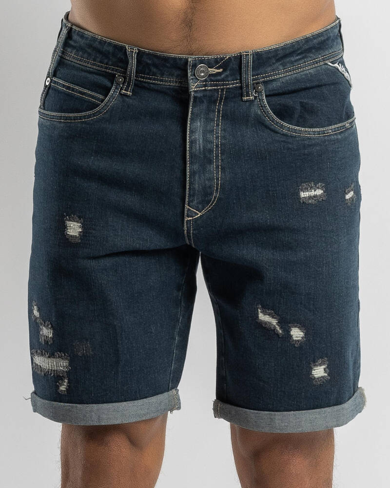 Lucid Amsterdam Denim Walk Shorts for Mens