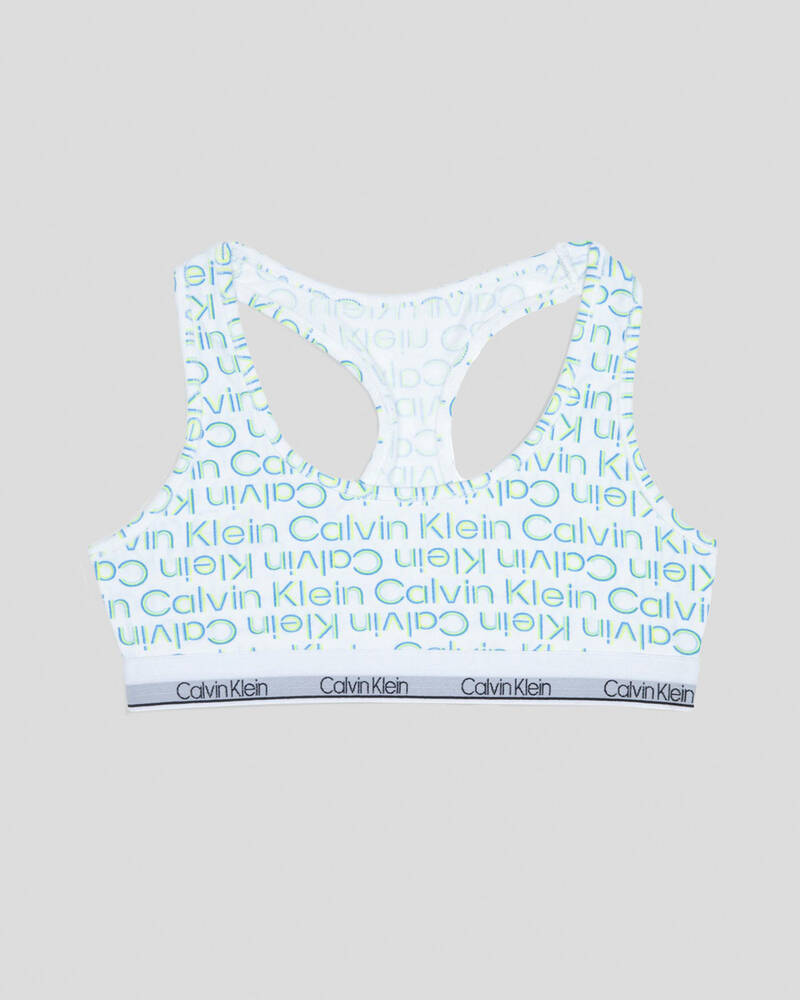 Calvin Klein Girls' Modern Cotton Racerback Bralette for Womens
