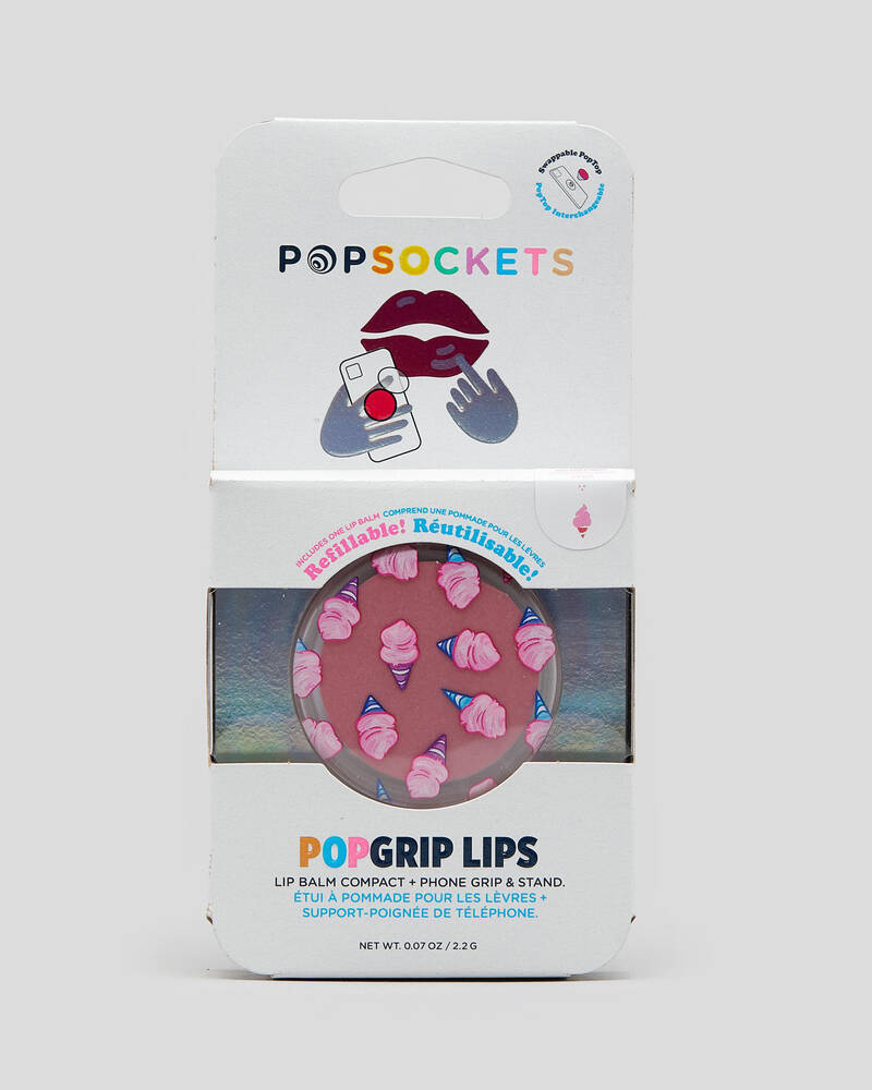PopSockets PopGrip Lips 100% Cotton Candy for Mens