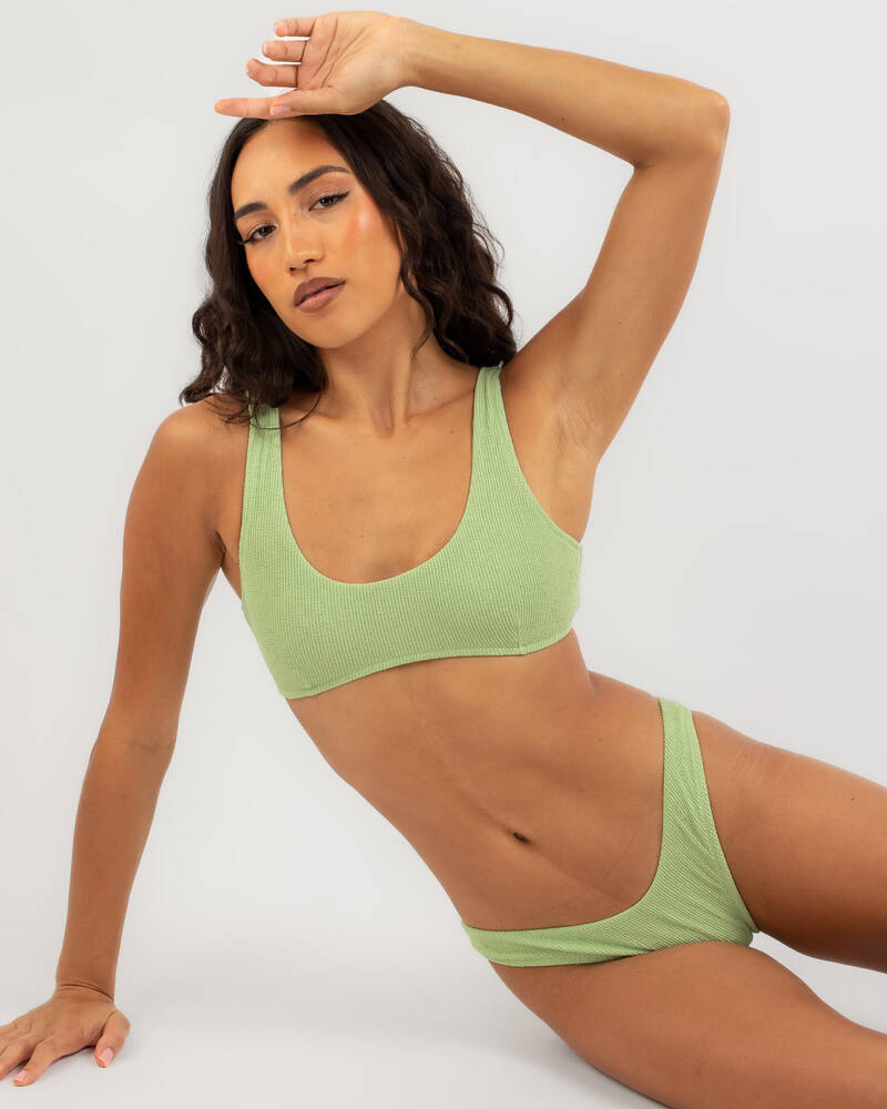 Rhythm Isla Rib Crop Bikini Top for Womens