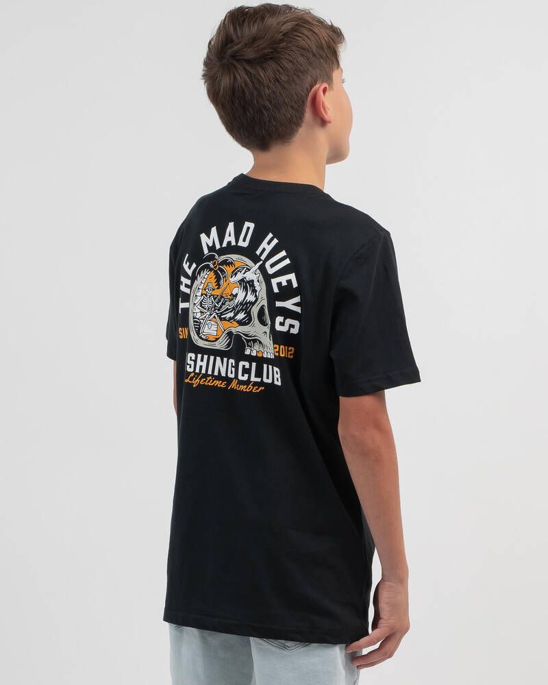 The Mad Hueys Boys' Huey's Fishing Club T-Shirt for Mens