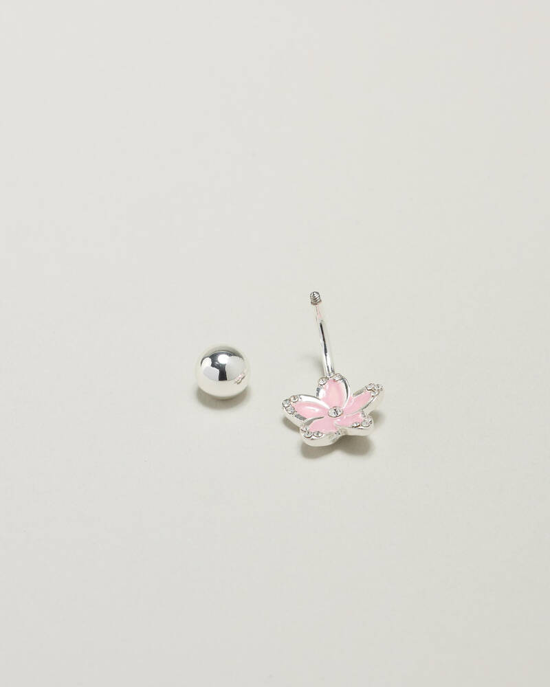 Karyn In LA Kelsey Frangipani Belly Ring for Womens