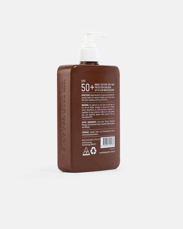 We Are Feel Good Inc. Coconut Sunscreen Lotion SPF50+ 400ml for Unisex