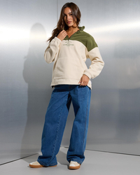 Rusty Central Division Quarter Zip Polar Fleece for Womens image number null