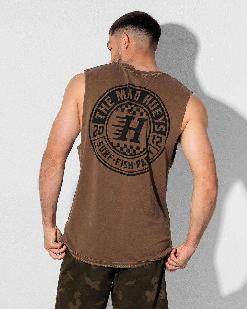 The Mad Hueys Checker Hueys Muscle Tank for Mens