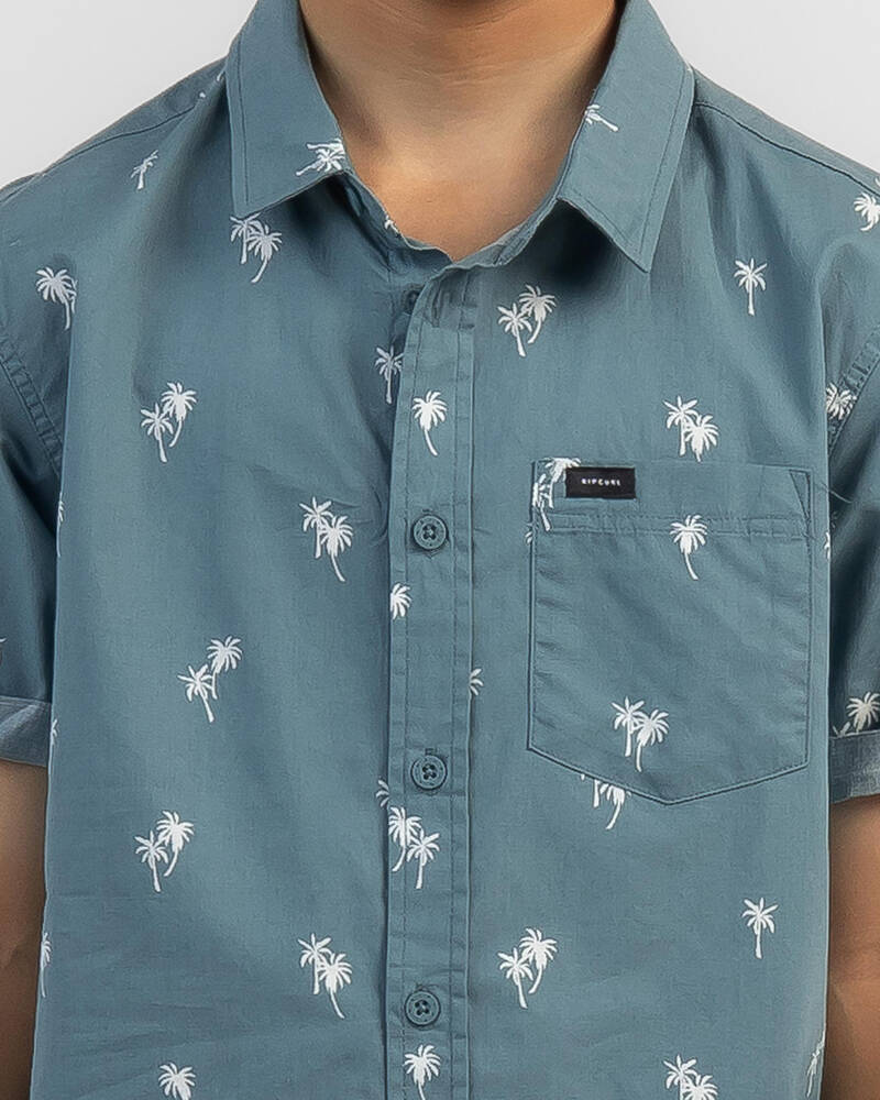 Rip Curl Boys' Paradise Palms Short Sleeve Shirt for Mens