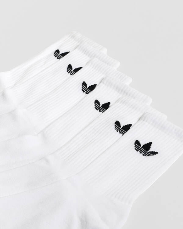 adidas Trefoil Crew Socks 6 Pack for Womens