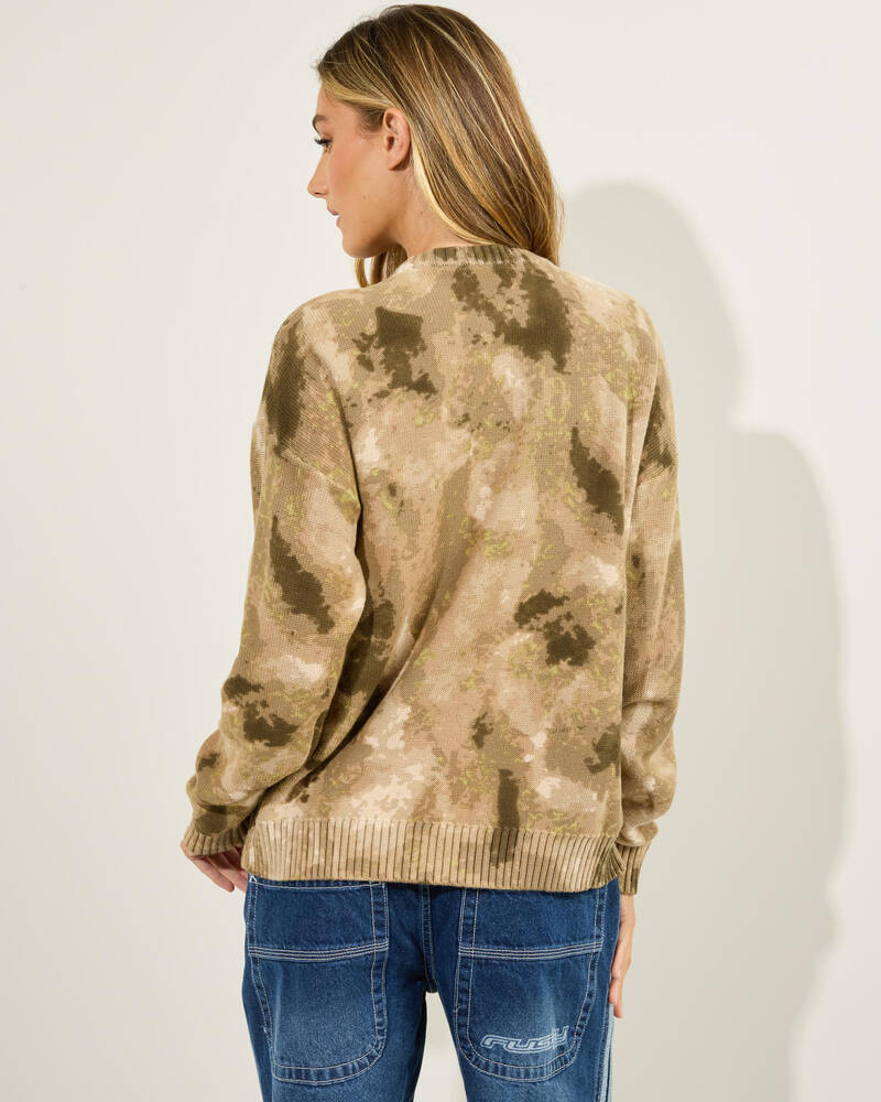 Rusty Camoozy Knitted Crew for Womens
