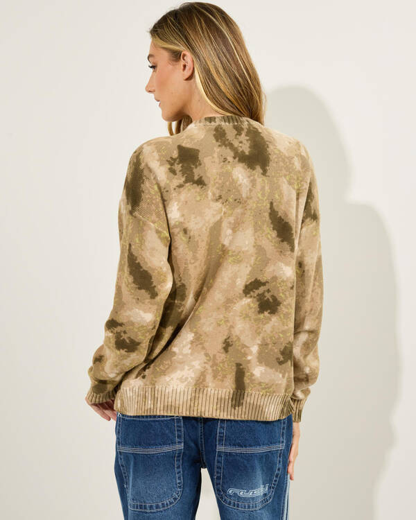 Rusty Camoozy Knitted Crew for Womens