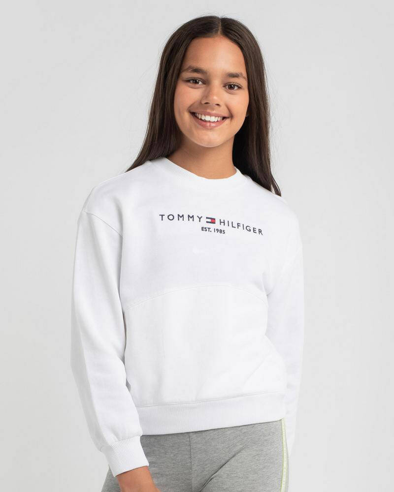 Tommy Hilfiger Girls' Essential Sweatshirt for Womens