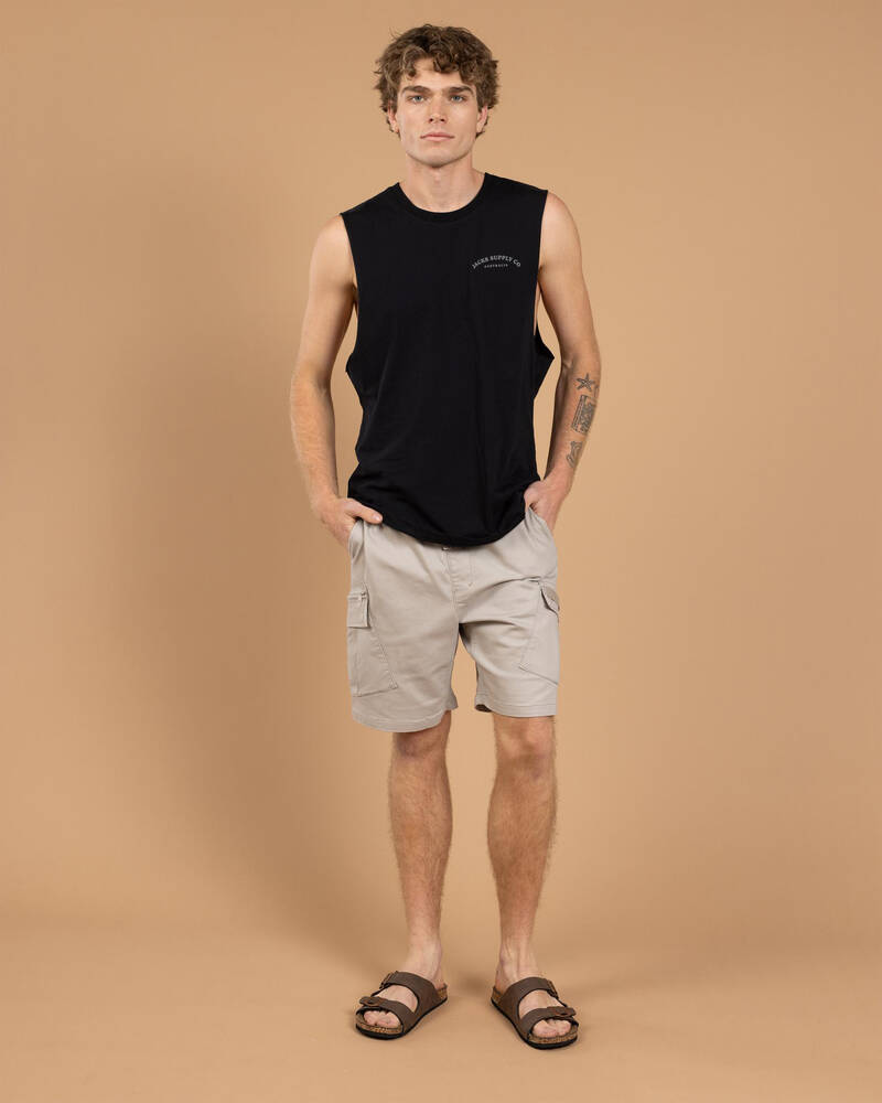 Jacks Edition Elastic Waist Shorts for Mens