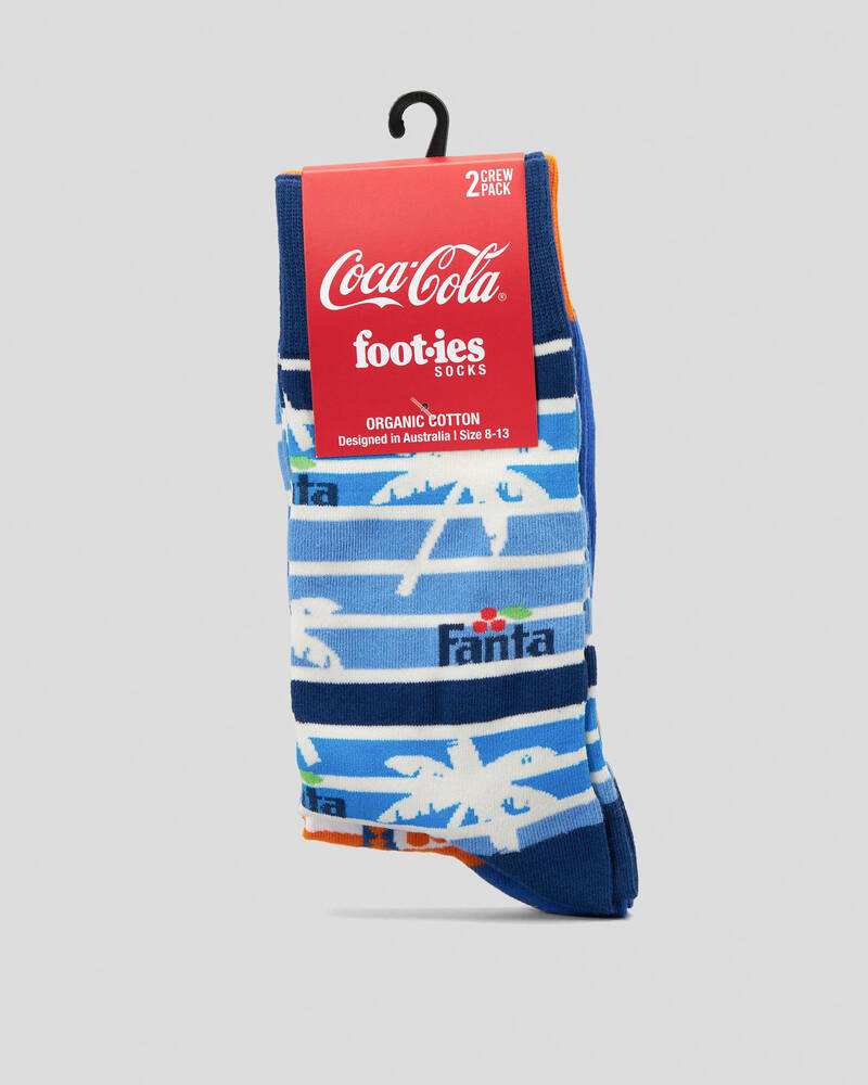 FOOT-IES Fanta Summer Organic Socks 2 Pack for Mens
