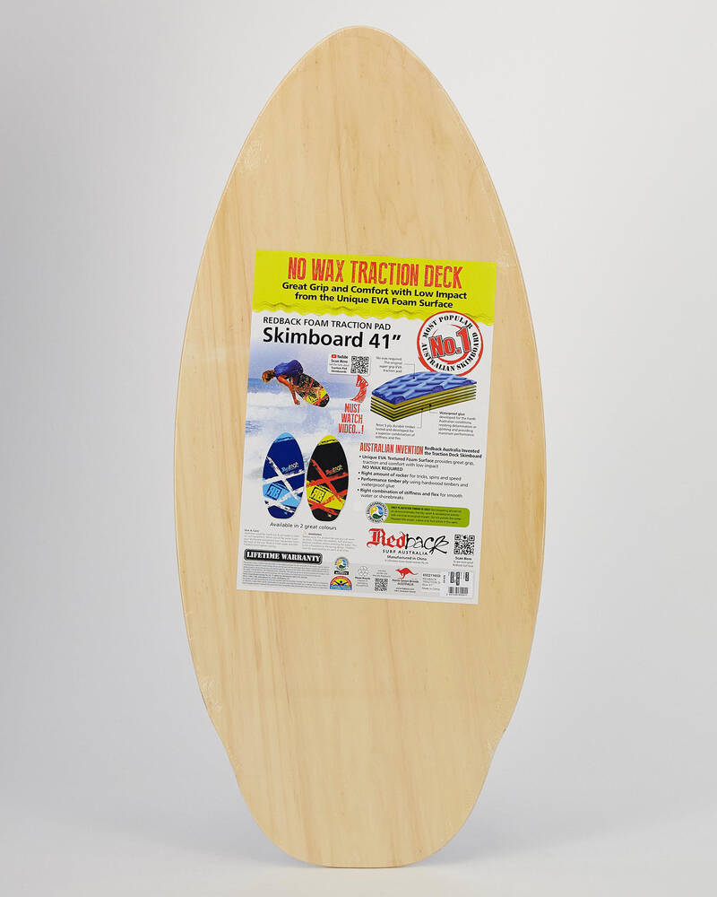 Redback Traction 41" Skimboard In Blue City Beach Australia