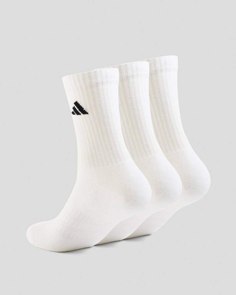 adidas Kids' Cut Crew Socks 3 Pack for Unisex