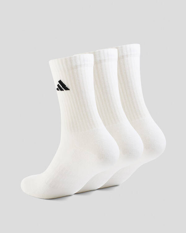 adidas Kids' Cut Crew Socks 3 Pack for Unisex