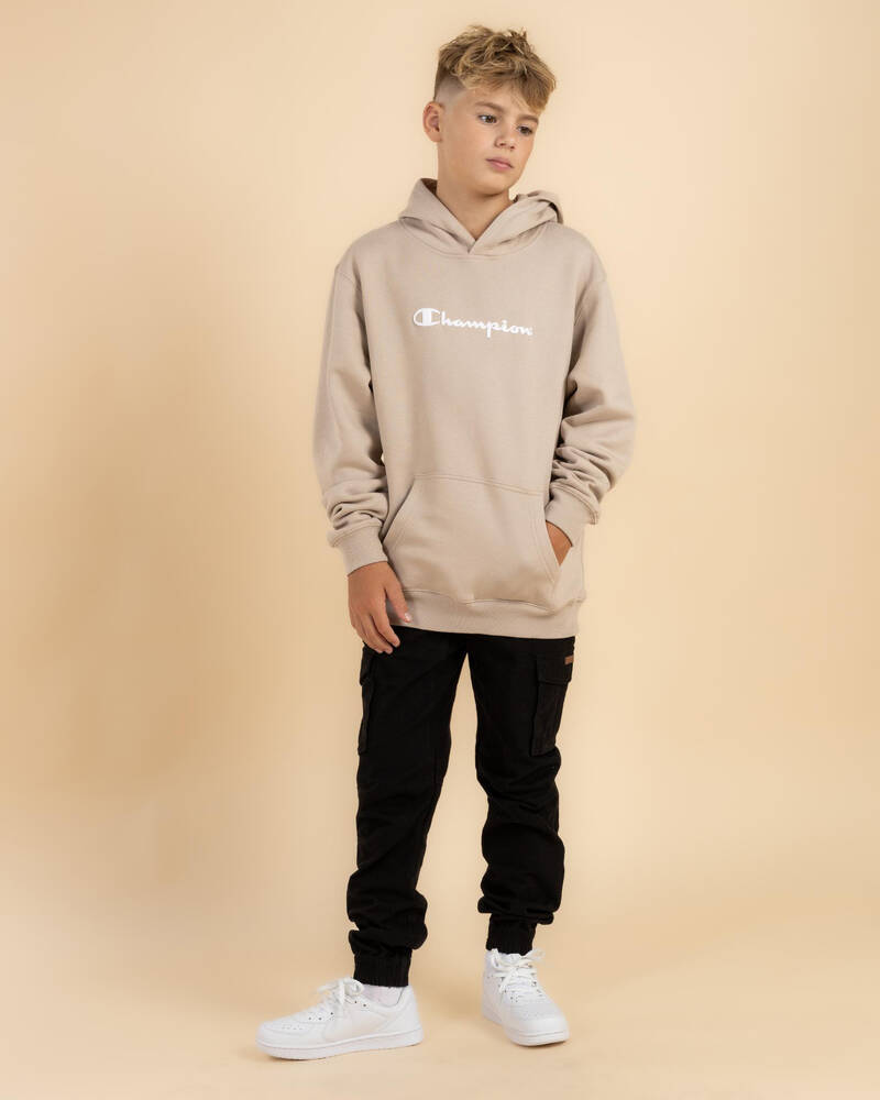 Champion Boys' Puff Script Hoodie for Mens