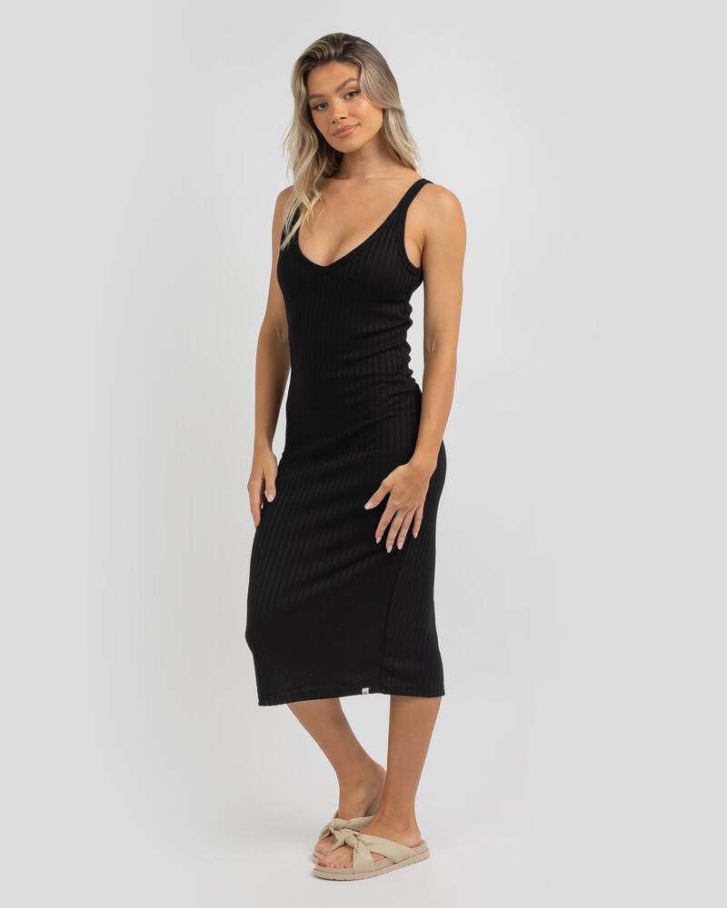 Rip Curl Premium Rib Midi Dress for Womens