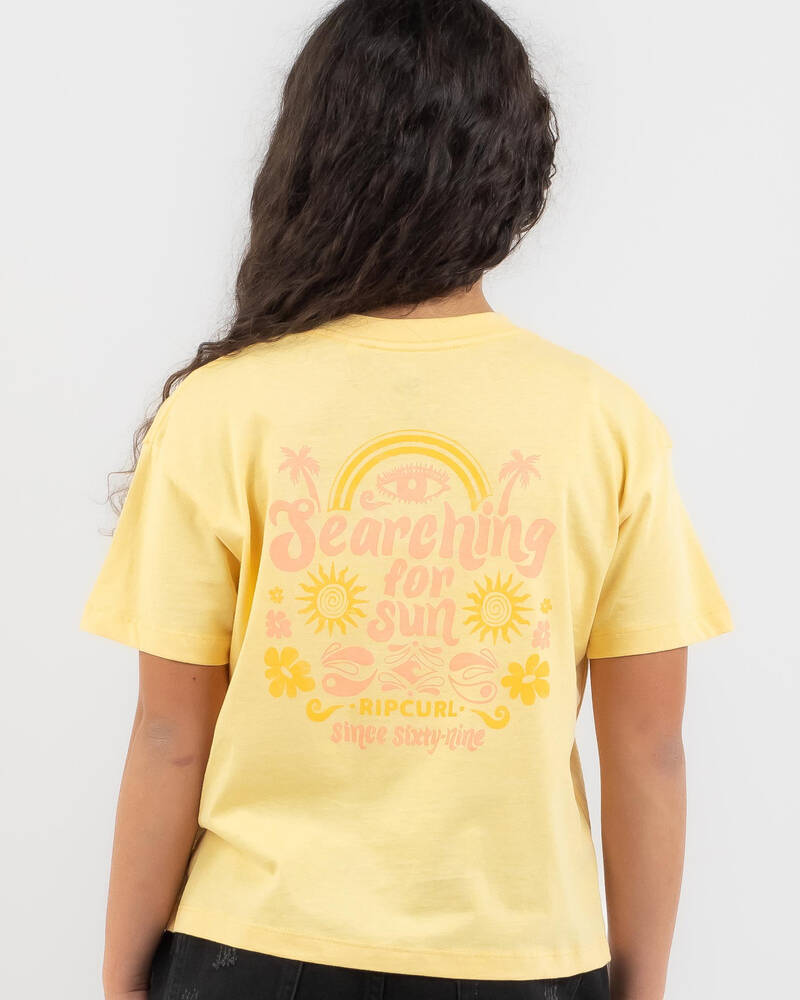 Rip Curl Girls' Summer Rain Crop T-Shirt for Womens