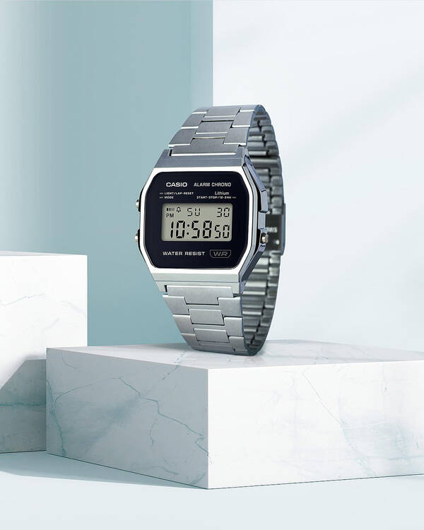 Casio A158WEA-1D Watch for Unisex