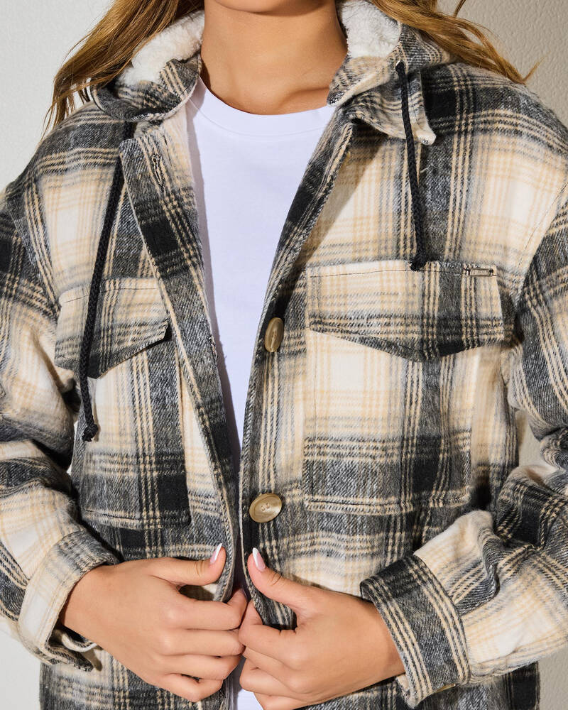 Mooloola Flynn Hooded Shacket for Womens