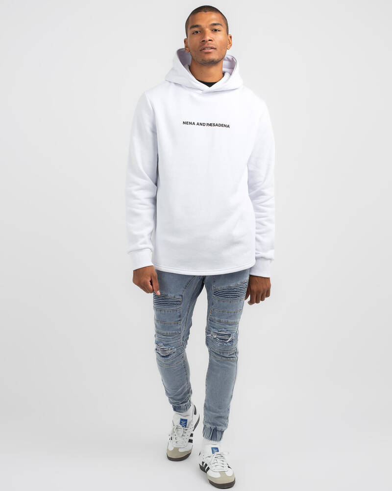 Nena & Pasadena Primal Hooded Dual Curved Sweater for Mens