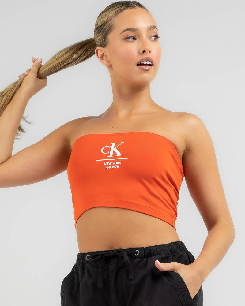 Calvin Klein CK Label Tube Top for Womens