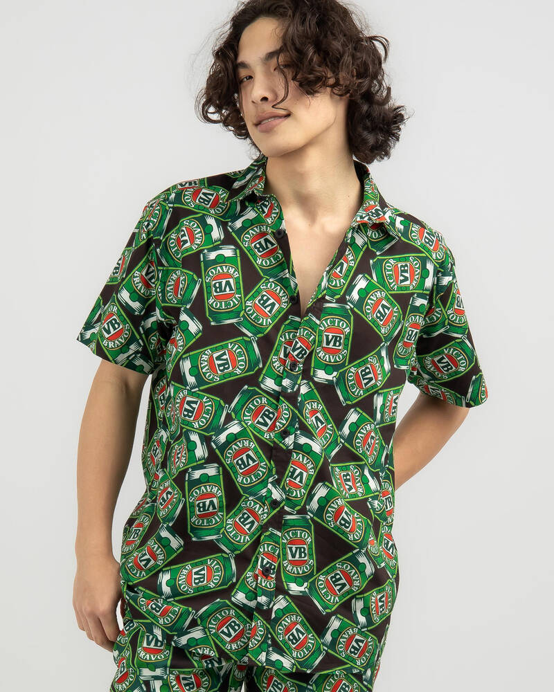Victor Bravo's Vicky's Can Short Sleeve Shirt for Mens